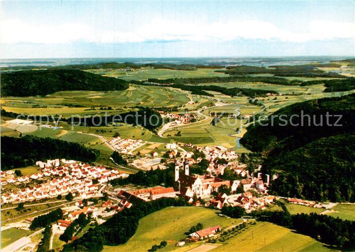 Zwiefalten Wuerttemberg Fliegeraufnahme