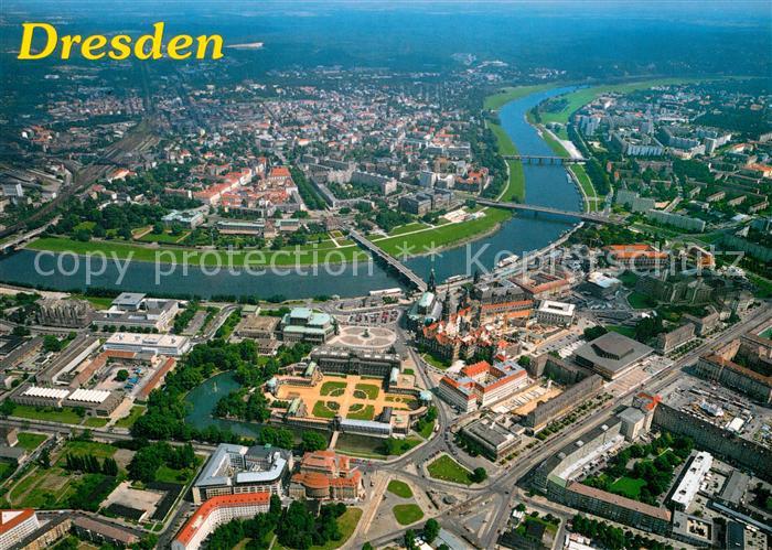 DRESDEN Elbe Fliegeraufnahme Elbpartie