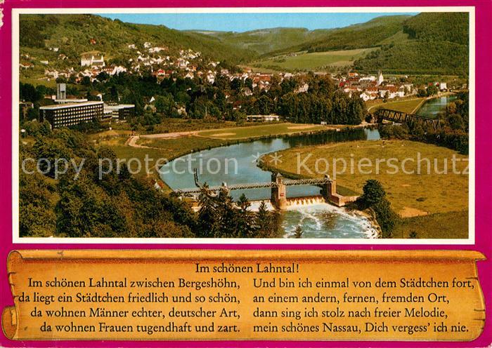 Nassau Lahn Fliegeraufnahme Lahnpartie