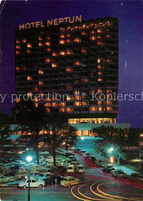 Warnemuende Ostseebad Hotel Neptun am Abend