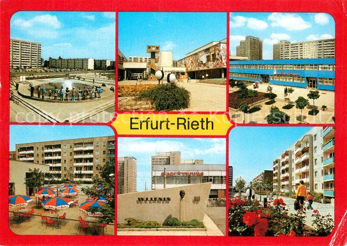 Rieth Erfurt Brunnen Cafe Berolina Leningedenkstaette Berliner-Platz