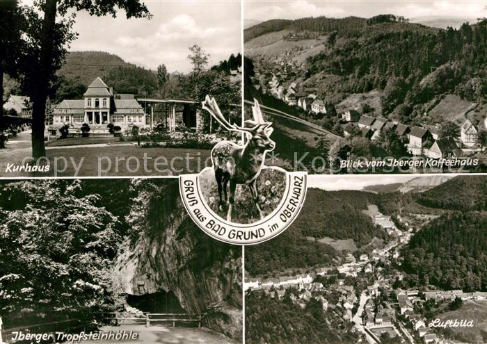 Bad Grund Kurhaus Iberger-Kaffeehaus Fliegeraufnahme Tropfsteinhoehle