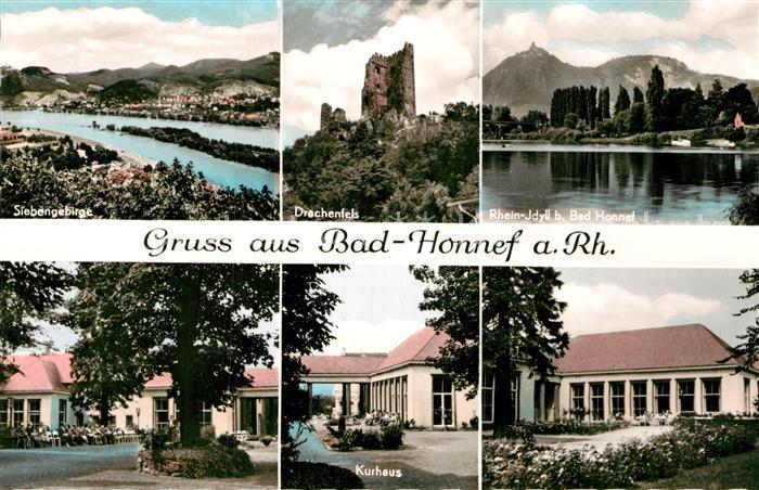 Bad Honnef Panorama Siebengebirge Burgruine Drachenfels Rheinidyll Kurhaus