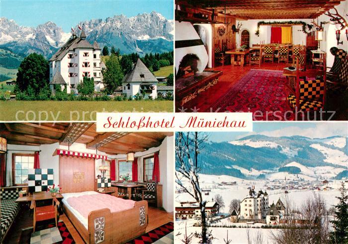 Kitzbuehel Tirol Schlosshotel Muenichau Winterpanorama Alpen