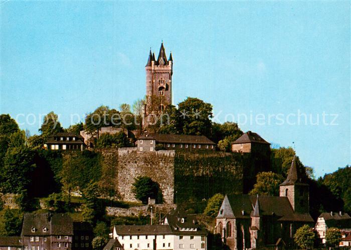Dillenburg Blick zum Schlossberg Oranienstadt