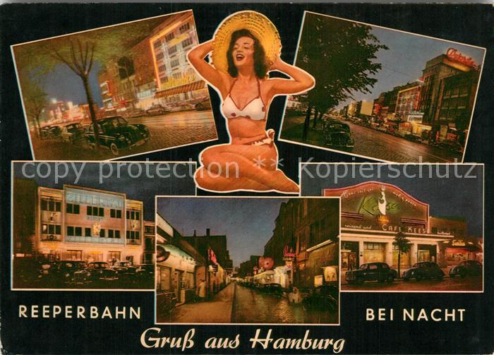 Hamburg Reeperbahn bei Nacht