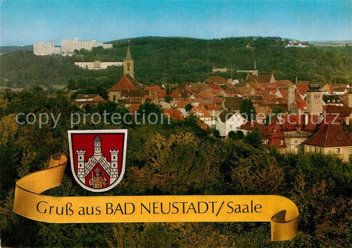 Bad Neustadt Stadtpanorama Wappen