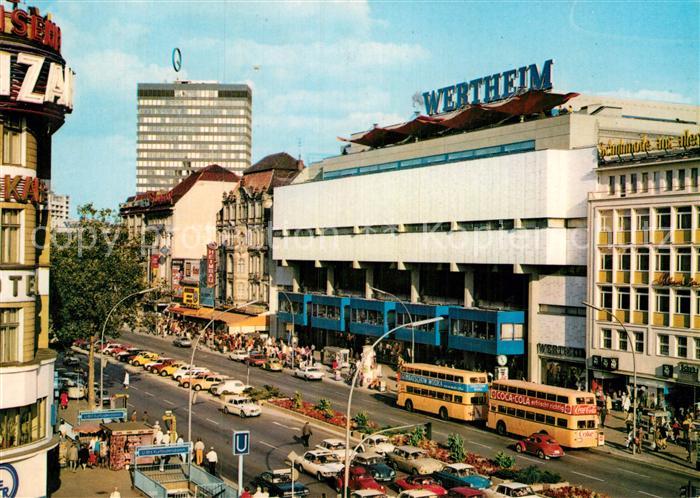 BERLIN CITY Kurfuerstendamm mit Europa Center Doppeldeckerbus