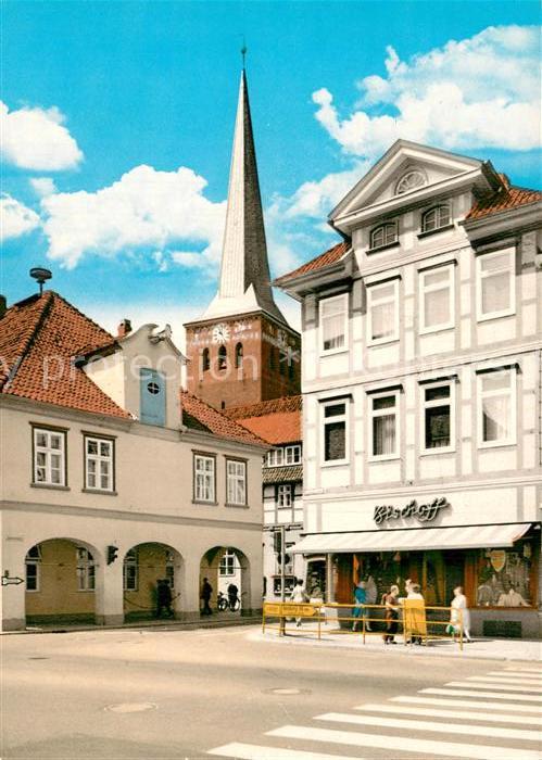 Uelzen Lueneburger Heide Blick zur St Marienkirche