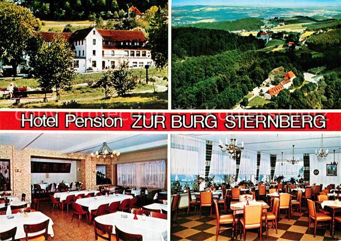 Linderhofe Hotel Pension Zur Burg Sternberg Restaurant Fliegeraufnahme