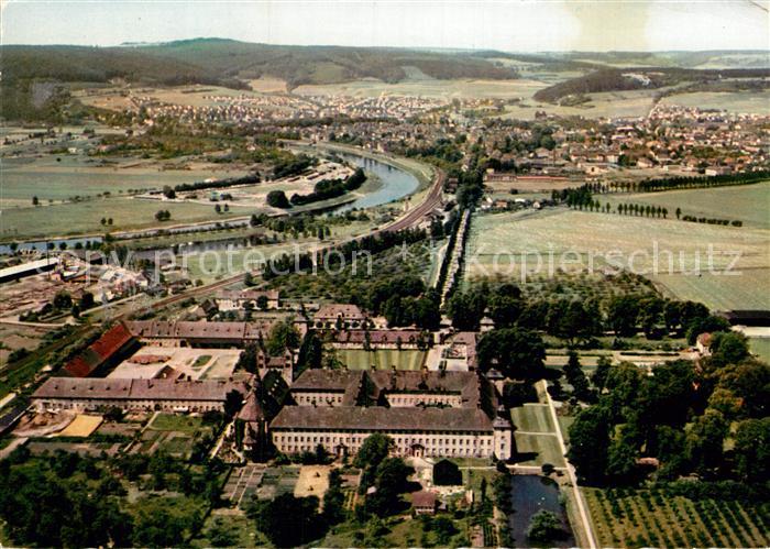 Hoexter Weser Kloster Corvey Fliegeraufnahme