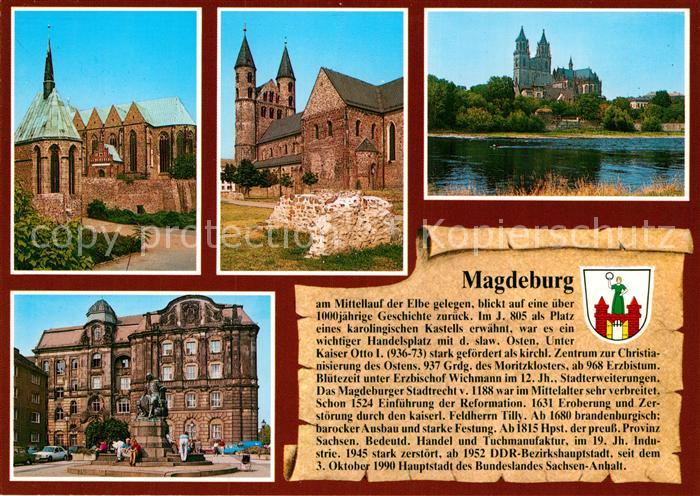 Magdeburg Magdalenenkapelle Petrikirche Klosterkirche Dom Otto von Guericke Denk
