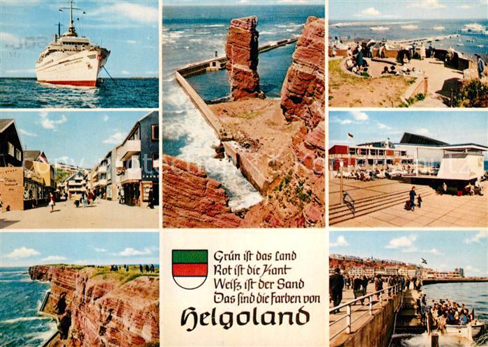 Insel Helgoland Nordseeinsel Faehre Lange Anne Steilkueste
