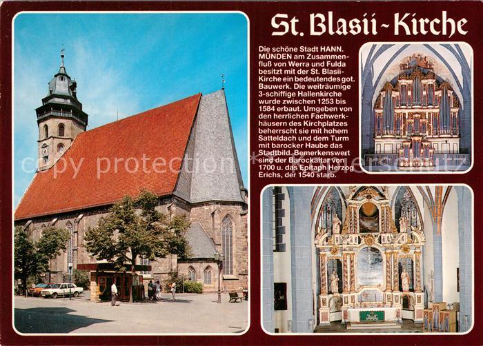 Hann. Muenden St Blasii Kirche Innenansichten