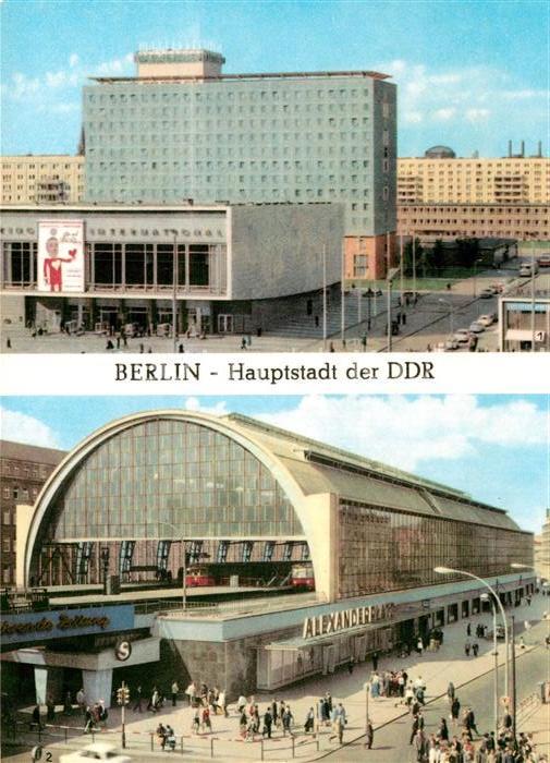 BERLIN  CITY Hotel Berolina Kino International Bahnhof Alexanderplatz Hauptstadt