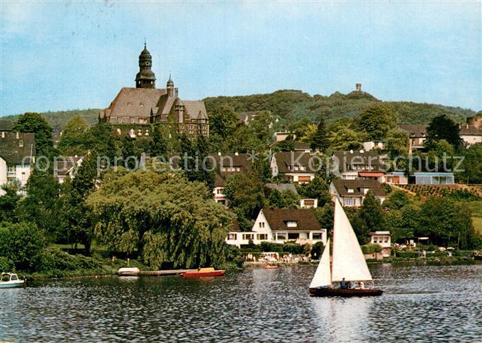 Wetter Ruhr Harkortsee Segelbot Blick zum Schloss
