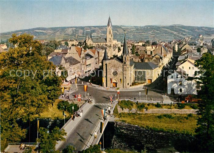Bad Neuenahr-Ahrweiler Kurgartenbruecke Evangelische Kirche