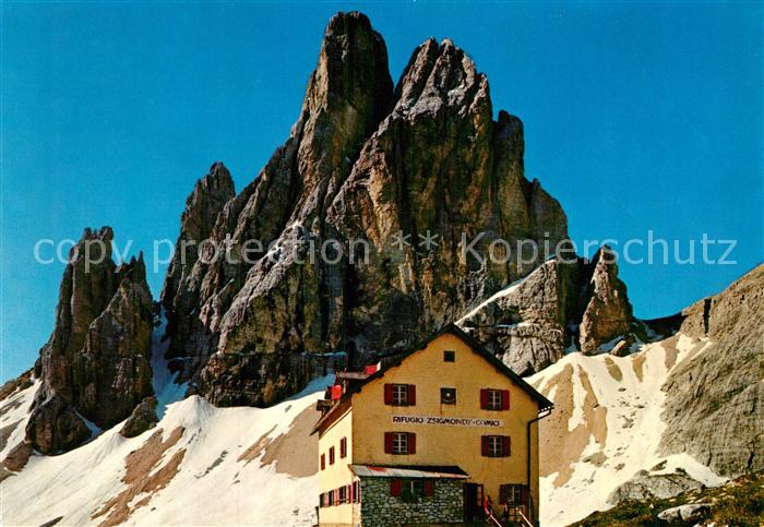 Zsigmondy-Comici Huette Rifugio Zsigmondi Comici Cima Dodici Zwoelferkofel Sexte