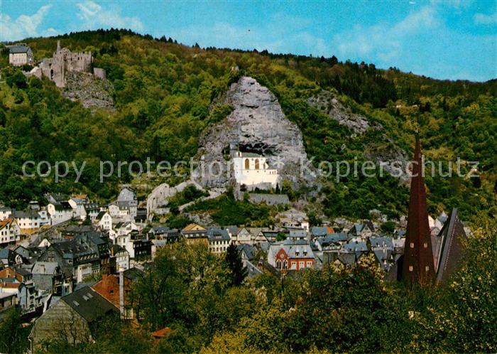 Idar-Oberstein Stadtbild mit Felsenkirche Edelsteinstadt