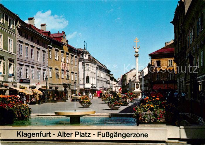 Klagenfurt Woerthersee Alter Platz Fussgaengerzone