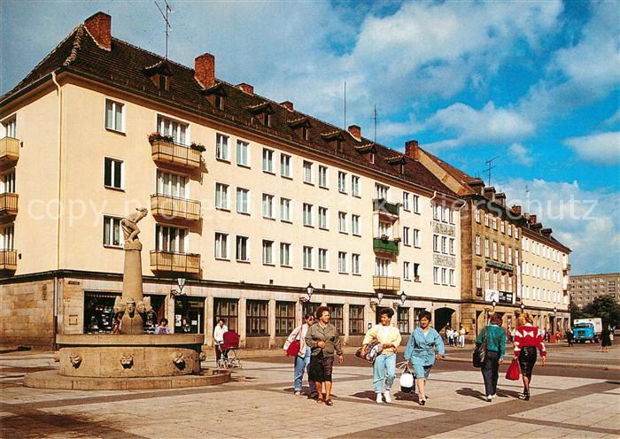 Magdeburg Alter Markt mit Eulenspiegelbrunnen