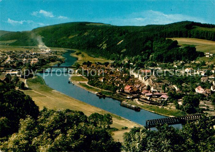 Bodenwerder Panorama Blick vom Eckberg Jodbad Solbad an der Weser