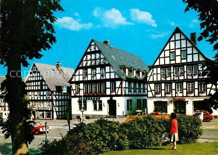 Hilchenbach Fachwerkhaeuser am Markt