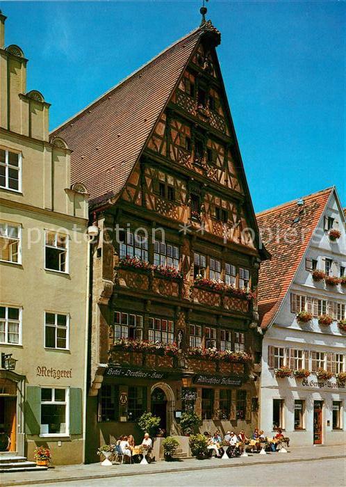 Dinkelsbuehl Deutsches Haus Fachwerkhaus Historisches Gebaeude 1000jaehrige Stad