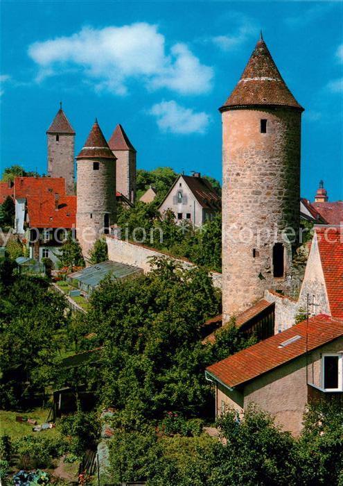 Dinkelsbuehl Wehrtuerme Stadtmauer