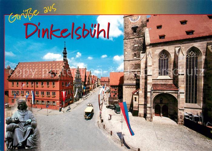 Dinkelsbuehl St Georgskirche Marktplatz 1000jaehrige Stadt Kirche Altstadt