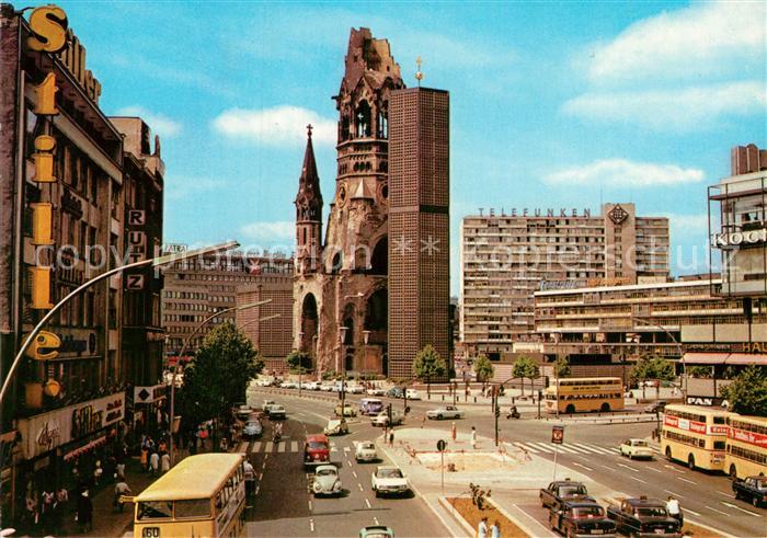 BERLIN  CITY Tauentzienstrasse Kaiser Wilhelm Gedaechtniskirche