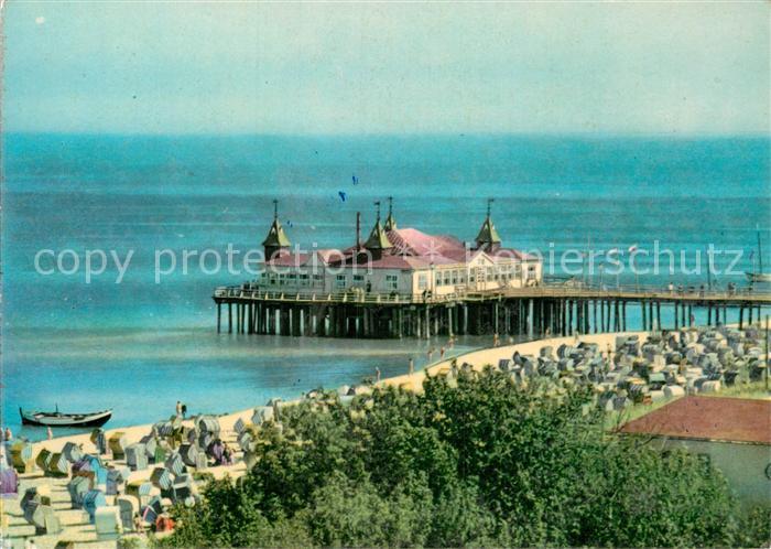 Ahlbeck Ostseebad Strand Strandcafe Seebruecke
