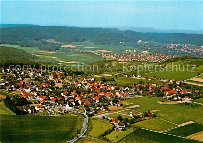 Bad Pyrmont Hoehenluftkurort Fliegeraufnahme