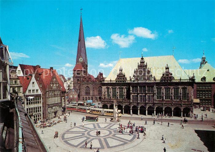 BREMEN CITY Marktplatz mit Rathaus und Unser Lieben Frauenkirche Hansestadt