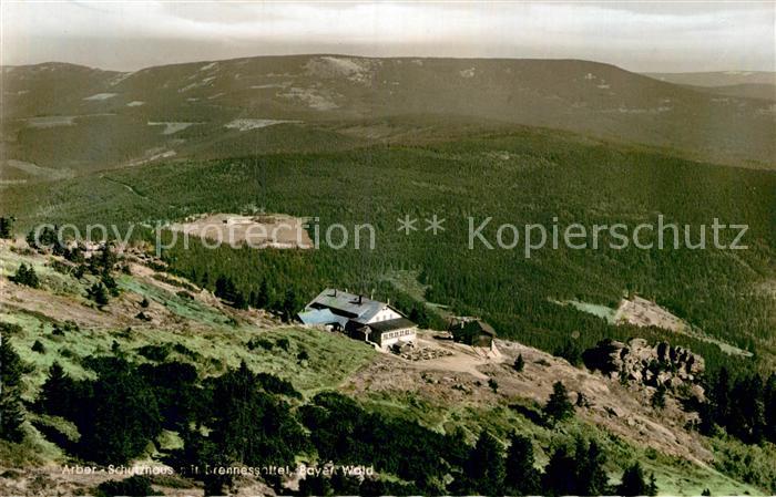 Arber Fliegeraufnahme mit Arber Schutzhaus