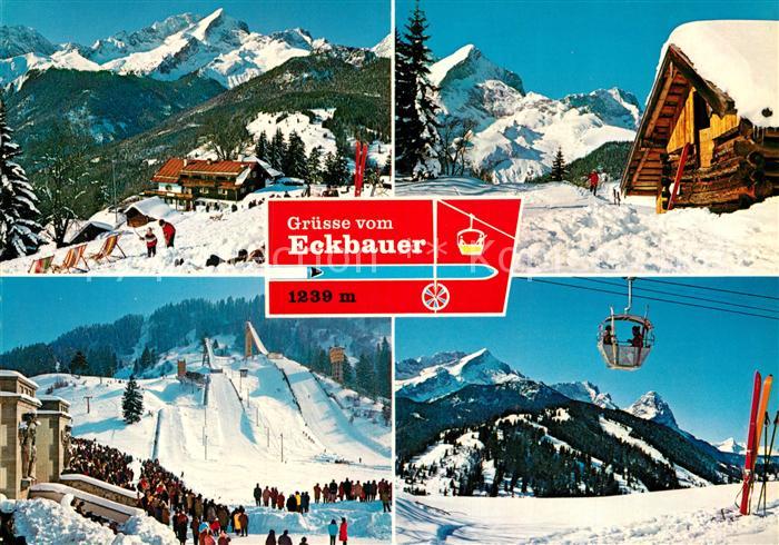Eckbauer Alm Berggasthof Olympia Skistadion Alpspitze Eckbauerbahn Zugspitzgrupp