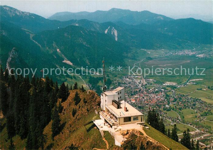 Oberammergau Fliegeraufnahme mit Laberberggaststaette