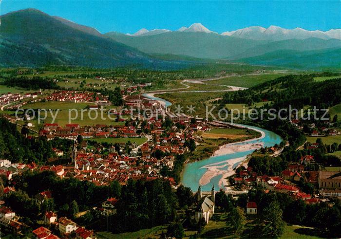 Bad Toelz Fliegeraufnahme Isartal