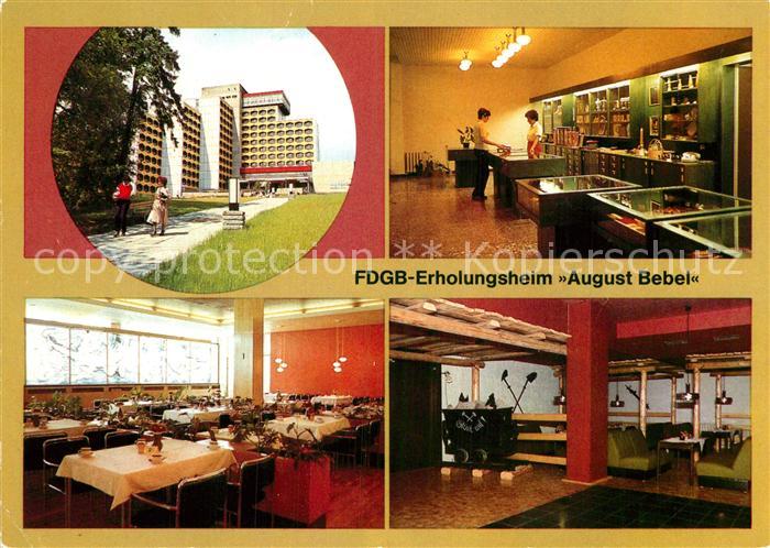 Friedrichroda FDGB Erholungsheim August Bebel Basar Urlauberrestaurant Bar Zum S