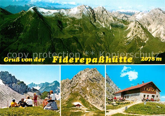 Fiderepasshuette Panorama Teilansichten