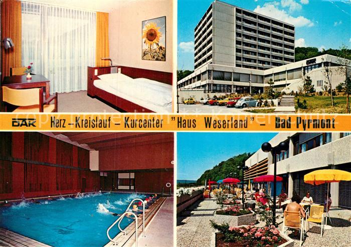 Bad Pyrmont Herz Kreislauf Kurcenter Haus Weserland Zimmer Hallenbad Terrasse