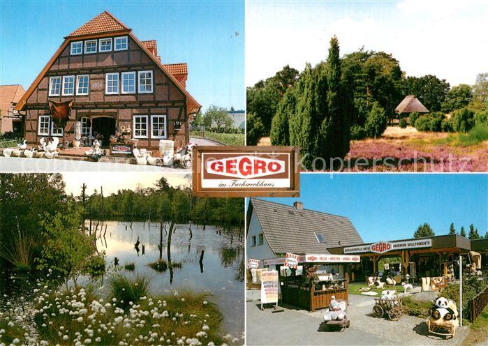 Schneverdingen Gegro Fachwerkhaus Teich Park Kiosk