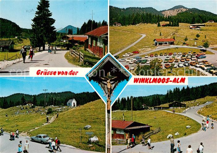 Reit Winkl Winklmoosalm Parkplatz Strassenpartie
