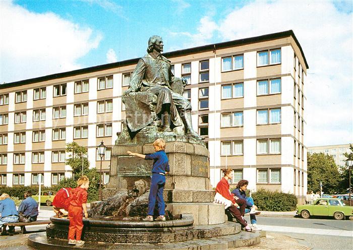 Magdeburg Alter Markt Denkmal Otto von Guericke