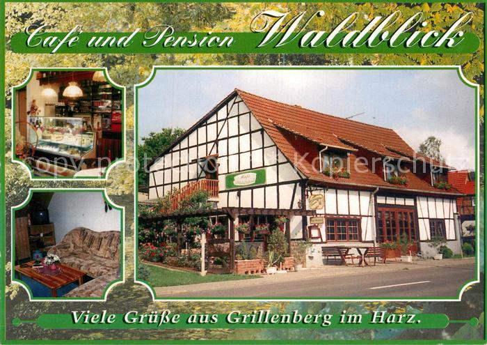 Grillenberg Cafe Pension Waldblick Vitrine Gaststube