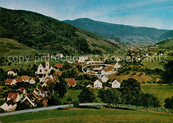Glottertal Panorama mit Gasthof Hotel Hirschen