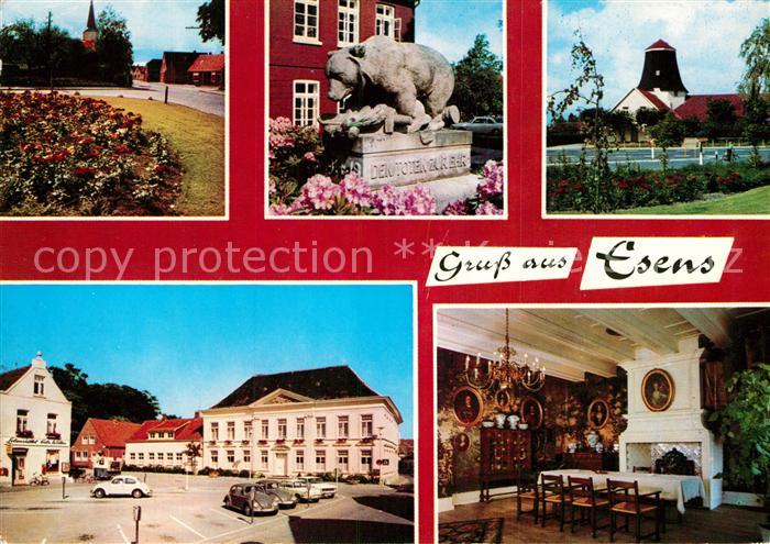 Esens Park Denkmal Schwimmbad Marktplatz Festsaal