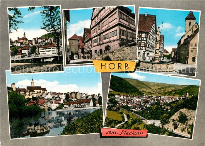 Horb Neckar Schloss Stadttor Brunnen Teilansichen