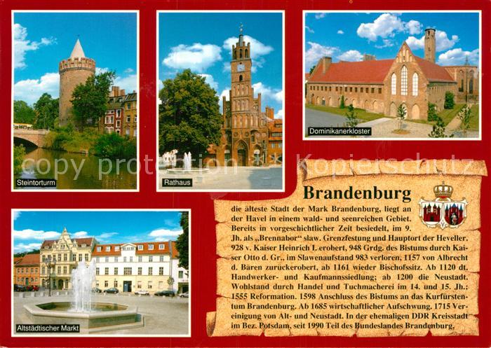 Brandenburg Havel Steintorturm Rathaus Dominikanerkloster Altstadt Mark