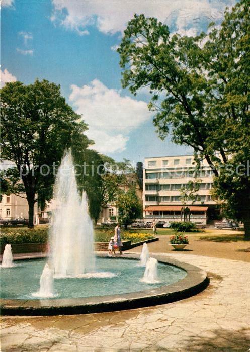 Bad Godesberg Brunnen im Stadtpark mit Park Hotel